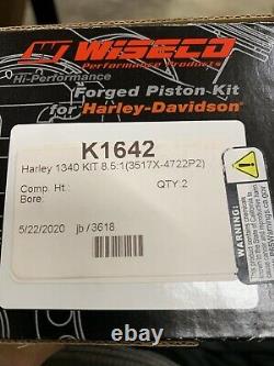 Wiseco Harley Davidson Evo 1340 Forged Piston Kit 8.51 Manufacture Part# K1642