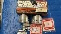 Wiseco Piston Kit K1669 Harley Evo Big Twin 1340 1984-1999 4604p4 3537x 101