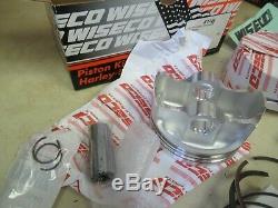 Wiseco Piston Kit K1749 Harley Hd Evo Bt 1340 Big Bore 3.740 Inch Bore